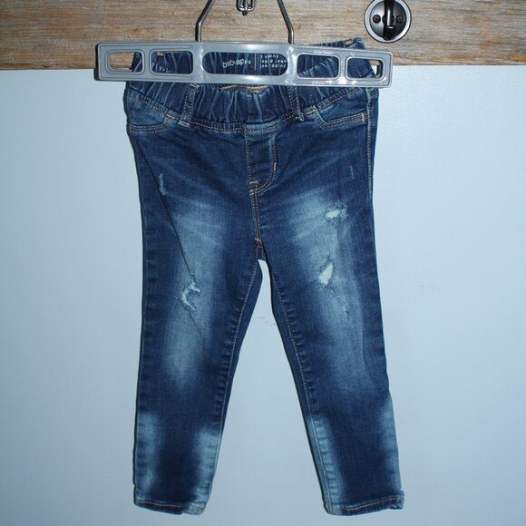 🍁5/$25🎃 Gap  Size 3 Years Jeans Pull On Stretch Worn Look - Picture 1 of 2